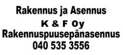 Rakennus ja Asennus K & F Oy logo